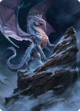 Ancient Silver Dragon Art Card (06) [Commander Legends: Battle for Baldur's Gate Art Series] | Game Master's Emporium (The New GME)