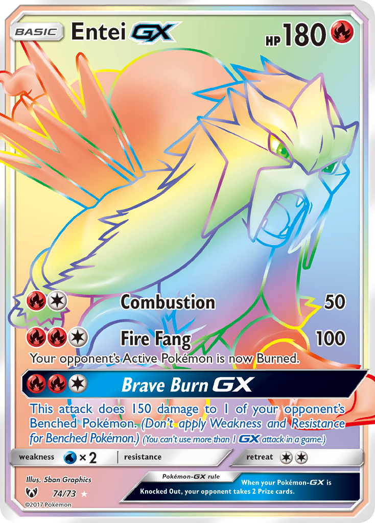 Entei GX (74/73) [Sun & Moon: Shining Legends] | Game Master's Emporium (The New GME)