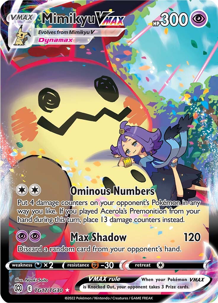 Mimikyu VMAX (TG17/TG30) [Sword & Shield: Brilliant Stars] | Game Master's Emporium (The New GME)