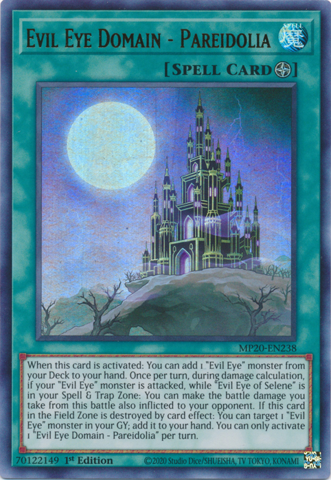 Evil Eye Domain - Pareidolia [MP20-EN238] Ultra Rare | Game Master's Emporium (The New GME)