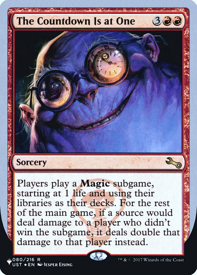 The Countdown Is at One (Unfinity Foil Edition) [The List] | Game Master's Emporium (The New GME)