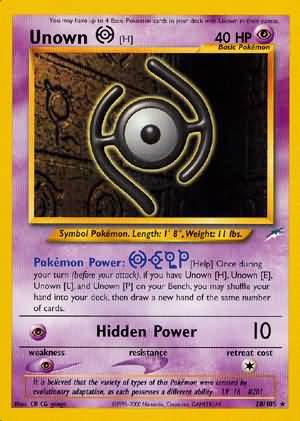 Unown [H] (28/105) [Neo Destiny Unlimited] | Game Master's Emporium (The New GME)