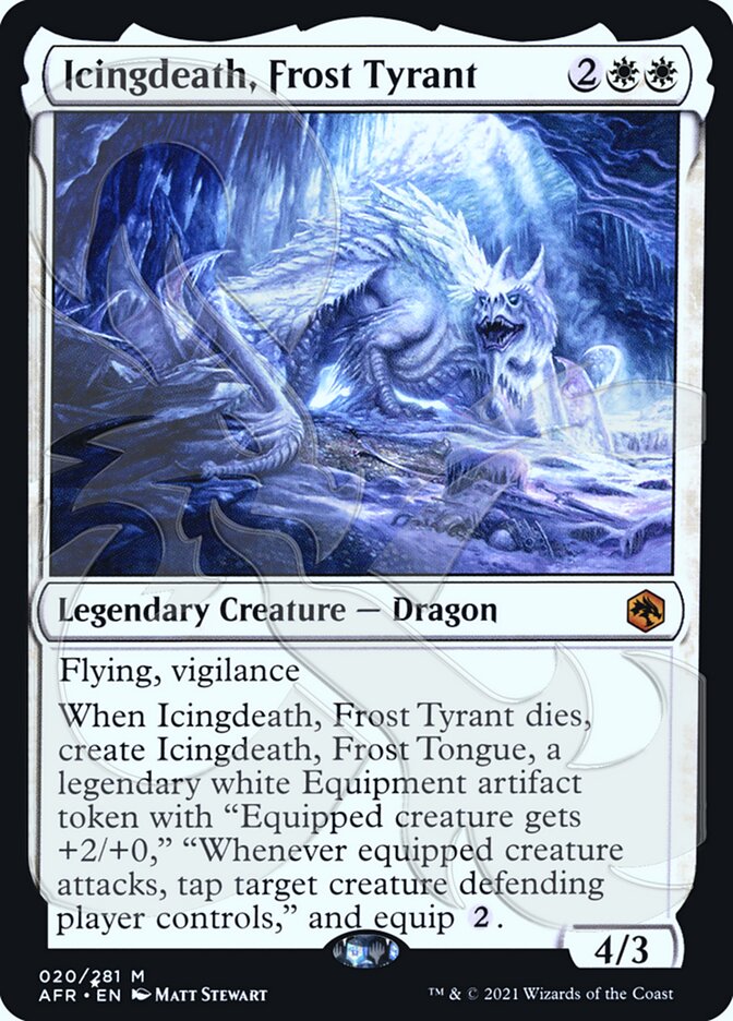 Icingdeath, Frost Tyrant (Ampersand Promo) [Dungeons & Dragons: Adventures in the Forgotten Realms Promos] | Game Master's Emporium (The New GME)