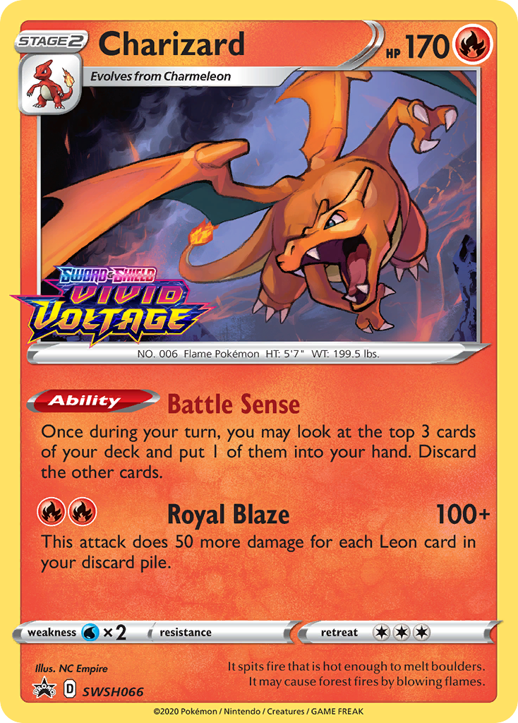 Charizard (SWSH066) (Prerelease Promo) [Sword & Shield: Black Star Promos] | Game Master's Emporium (The New GME)