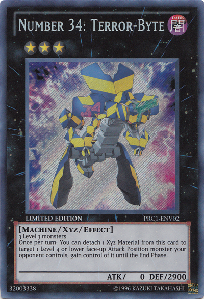 Number 34: Terror-Byte [PRC1-ENV02] Secret Rare | Game Master's Emporium (The New GME)