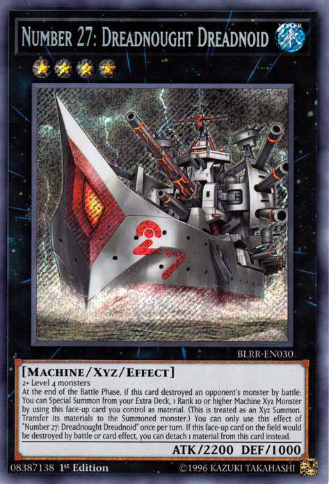 Number 27: Dreadnought Dreadnoid [BLRR-EN030] Secret Rare | Game Master's Emporium (The New GME)