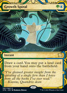 Growth Spiral (Foil Etched) [Strixhaven: School of Mages Mystical Archive] | Game Master's Emporium (The New GME)