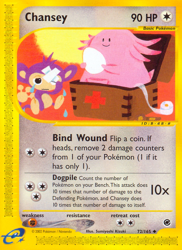 Chansey (72/165) [Expedition: Base Set] | Game Master's Emporium (The New GME)