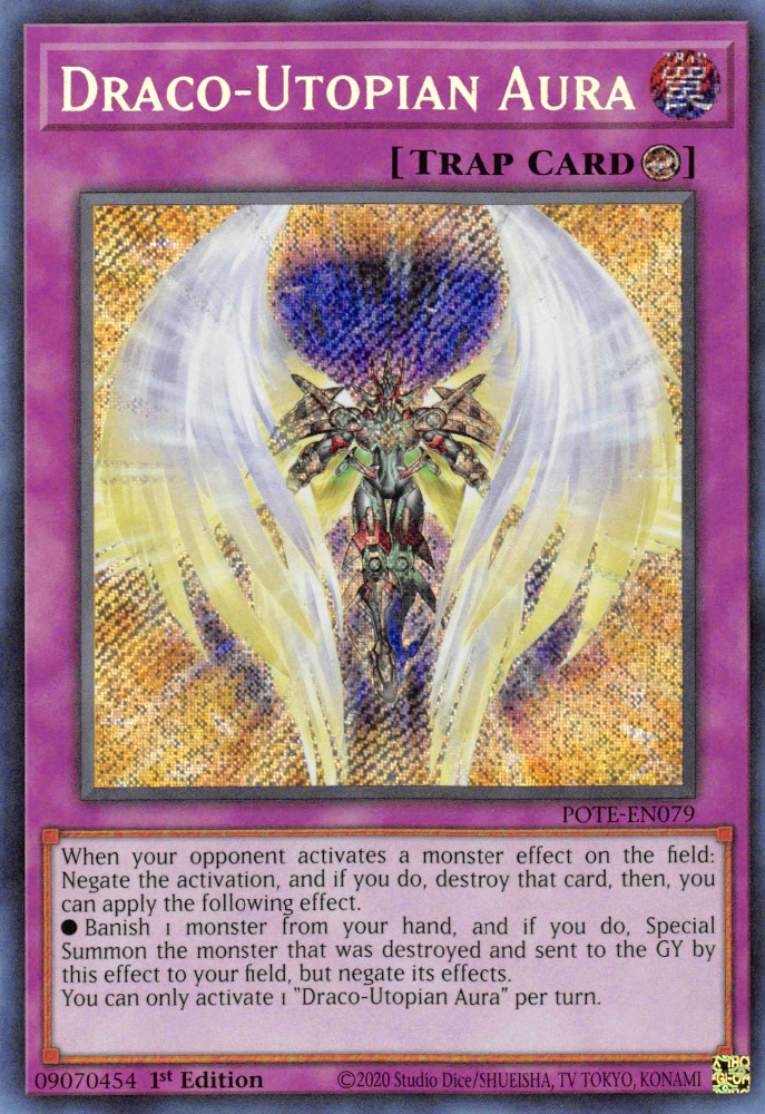 Draco-Utopian Aura [POTE-EN079] Secret Rare | Game Master's Emporium (The New GME)