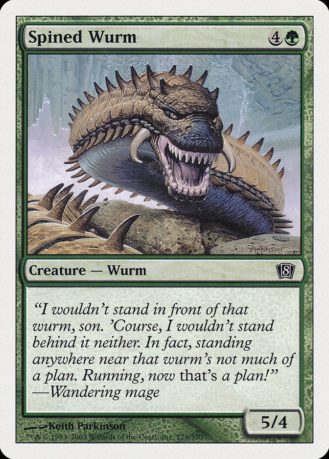 Spined Wurm [Eighth Edition] | Game Master's Emporium (The New GME)
