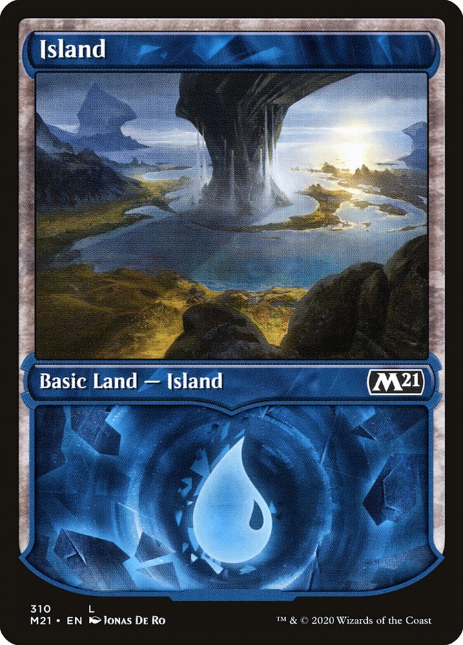 Island (310) (Showcase) [Core Set 2021] | Game Master's Emporium (The New GME)