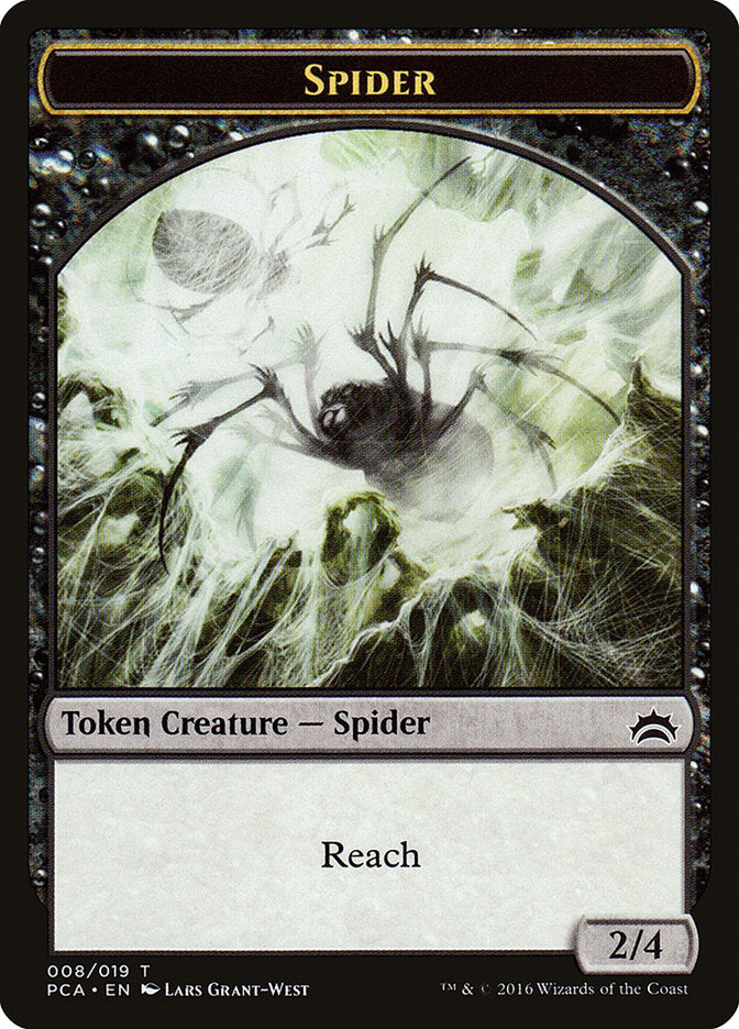 Spider // Saproling Double-Sided Token [Planechase Anthology Tokens] | Game Master's Emporium (The New GME)