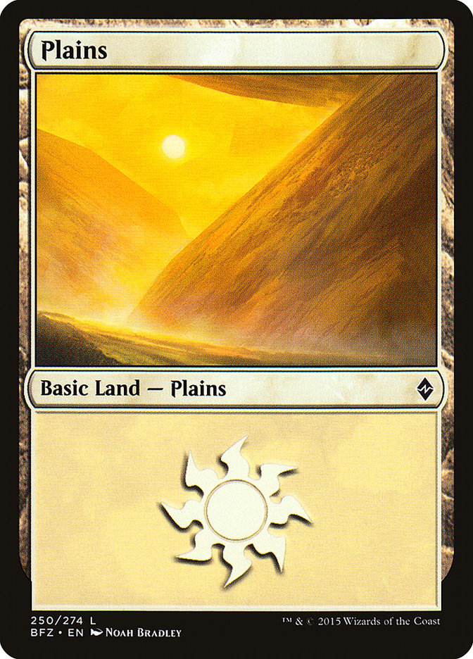 Plains (250) [Battle for Zendikar] | Game Master's Emporium (The New GME)