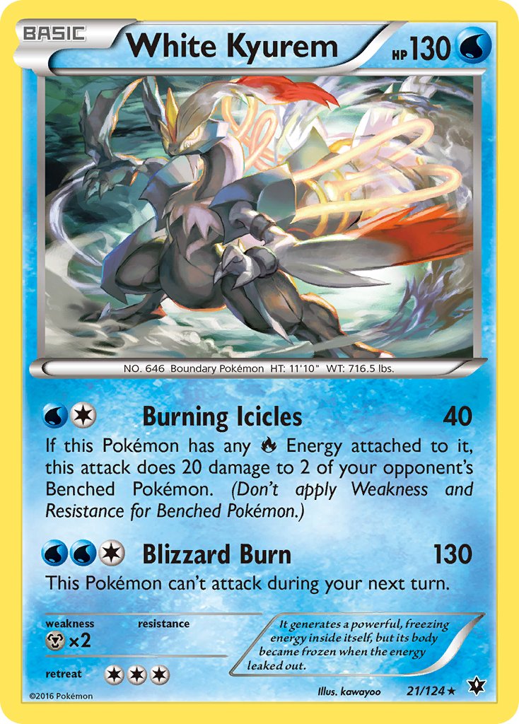 White Kyurem (21/124) (Theme Deck Exclusive) [XY: Fates Collide] | Game Master's Emporium (The New GME)