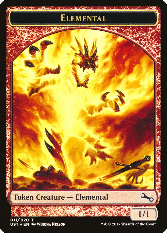 Elemental // Elemental Double-Sided Token (011/020) [Unstable Tokens] | Game Master's Emporium (The New GME)