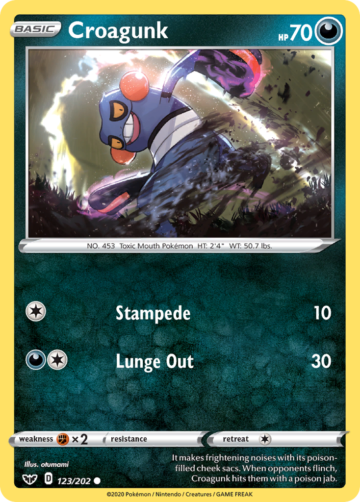 Croagunk (123/202) [Sword & Shield: Base Set] | Game Master's Emporium (The New GME)