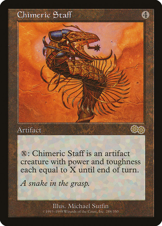 Chimeric Staff [Urza's Saga] | Game Master's Emporium (The New GME)