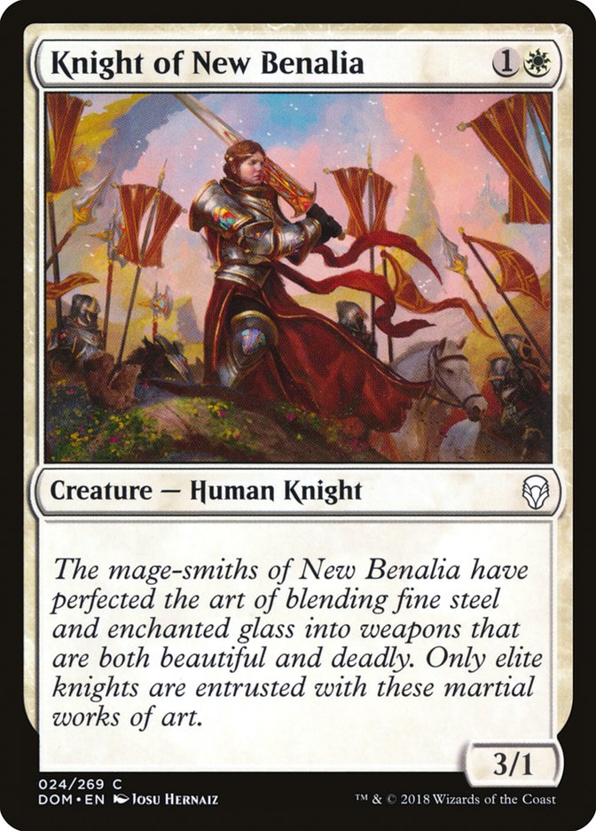 Knight of New Benalia [Dominaria] | Game Master's Emporium (The New GME)