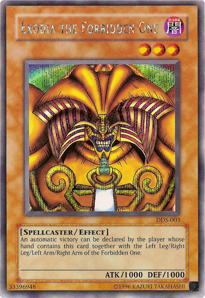 Exodia the Forbidden One (Dark Duel Stories) [DDS-003] Secret Rare | Game Master's Emporium (The New GME)