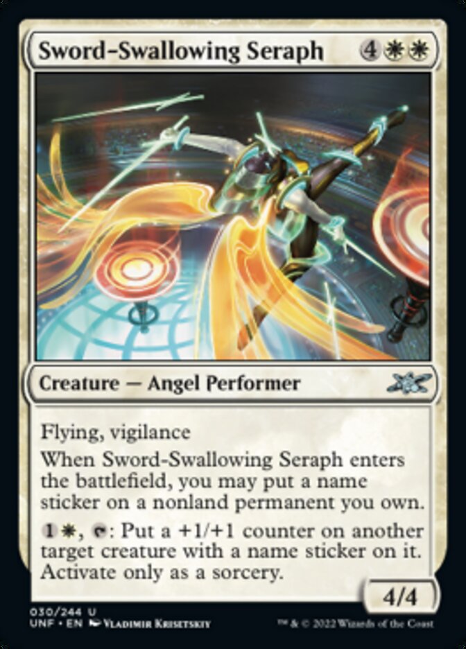 Sword-Swallowing Seraph [Unfinity] | Game Master's Emporium (The New GME)