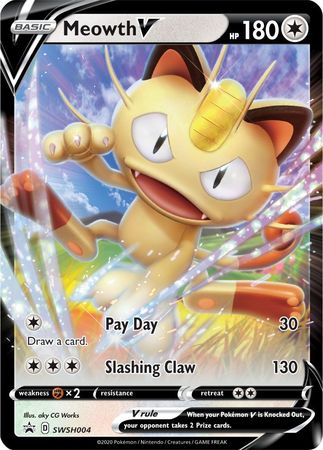 Meowth V (SWSH004) [Sword & Shield: Black Star Promos] | Game Master's Emporium (The New GME)