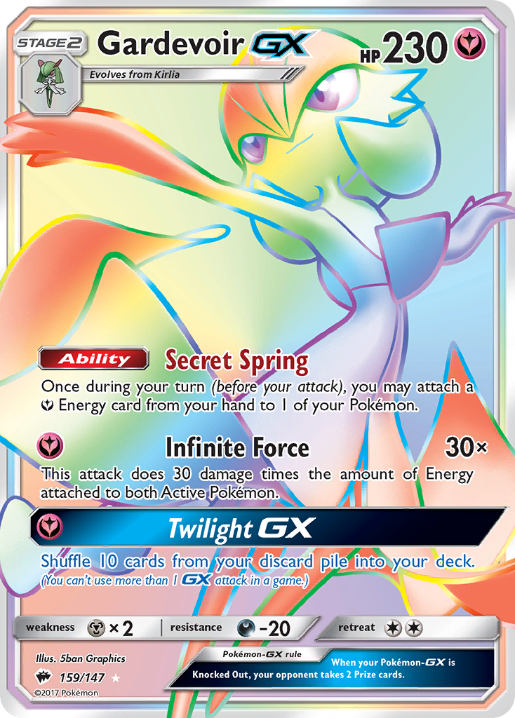 Gardevoir GX (159/147) [Sun & Moon: Burning Shadows] | Game Master's Emporium (The New GME)