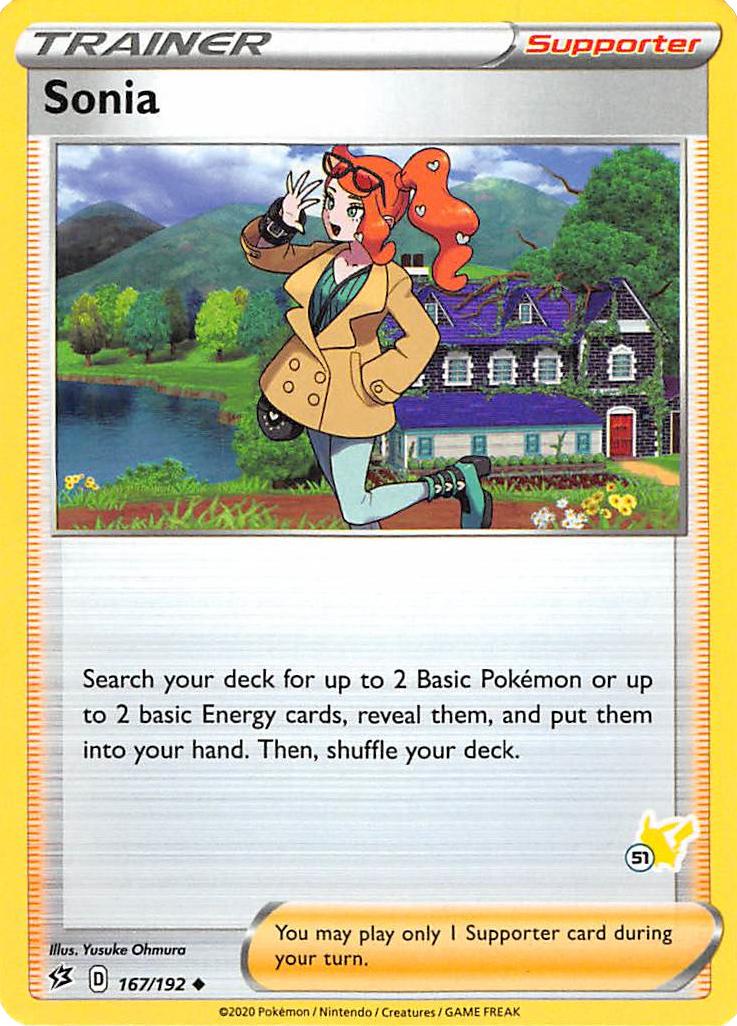 Sonia (167/192) (Pikachu Stamp #51) [Battle Academy 2022] | Game Master's Emporium (The New GME)