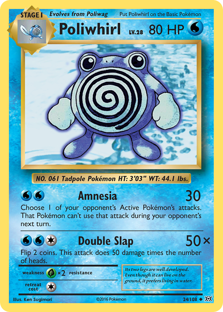 Poliwhirl (24/108) [XY: Evolutions] | Game Master's Emporium (The New GME)