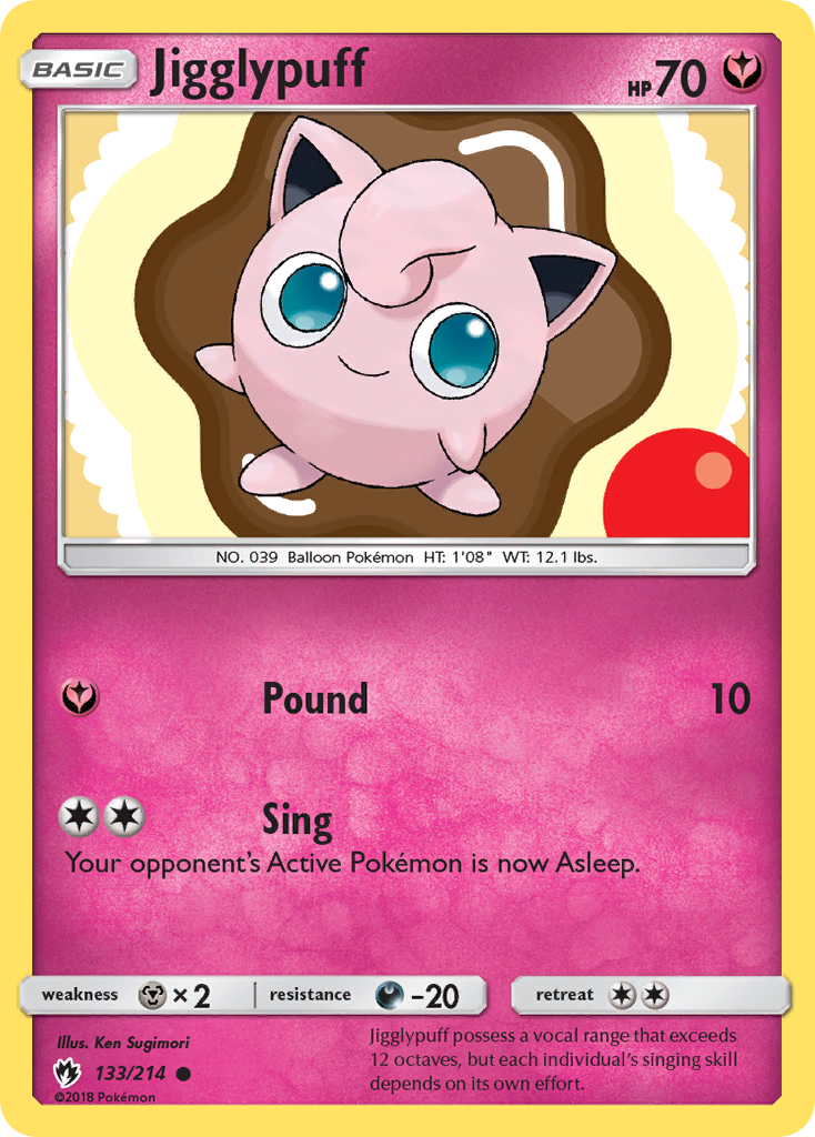 Jigglypuff (133/214) [Sun & Moon: Lost Thunder] | Game Master's Emporium (The New GME)