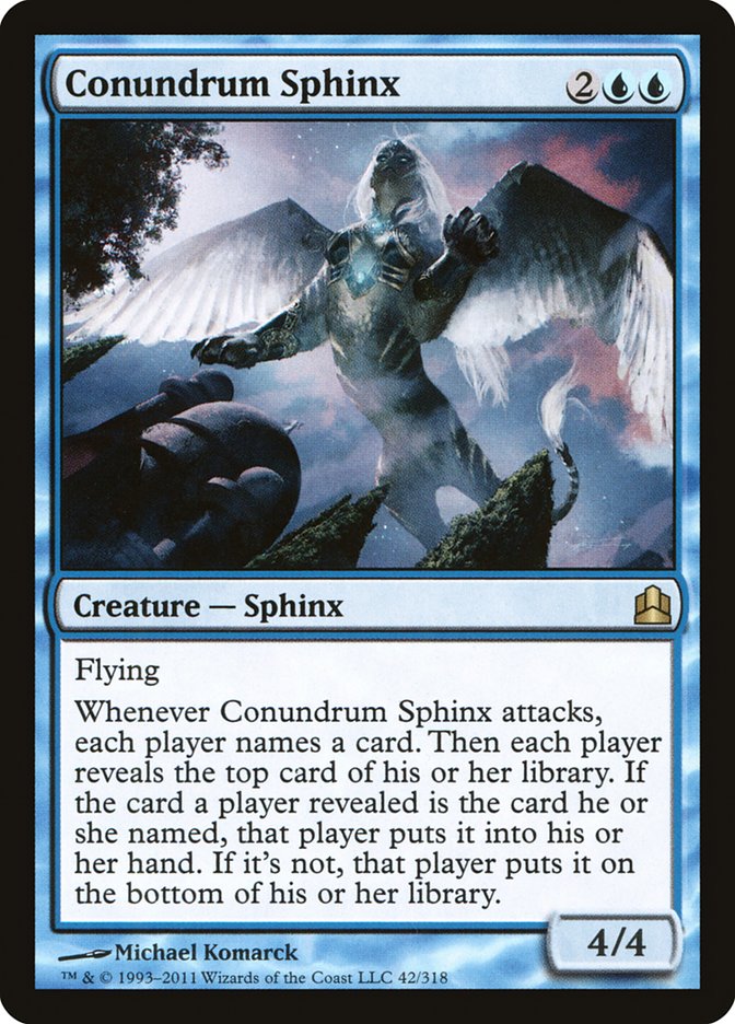 Conundrum Sphinx [Commander 2011] | Game Master's Emporium (The New GME)