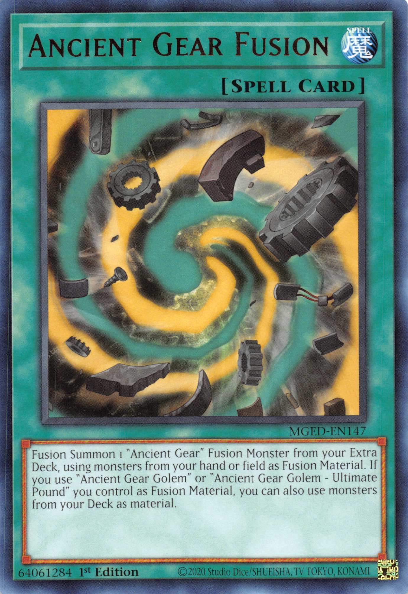 Ancient Gear Fusion [MGED-EN147] Rare | Game Master's Emporium (The New GME)
