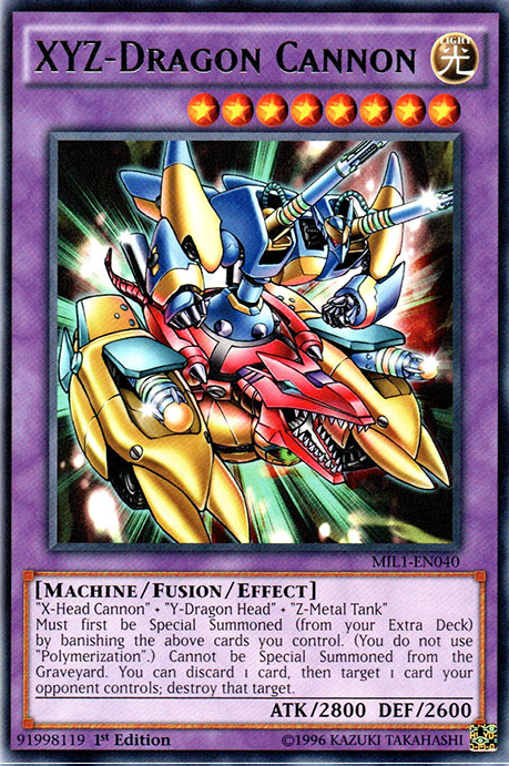 XYZ-Dragon Cannon [MIL1-EN040] Rare | Game Master's Emporium (The New GME)