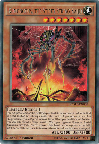 Kumongous, the Sticky String Kaiju [CORE-EN088] Rare | Game Master's Emporium (The New GME)