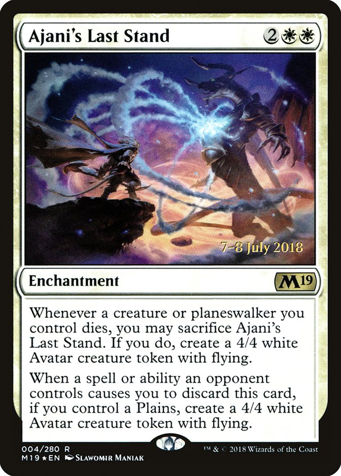 Ajani's Last Stand [Core Set 2019 Prerelease Promos] | Game Master's Emporium (The New GME)