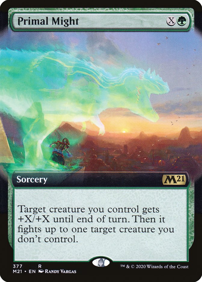 Primal Might (Extended Art) [Core Set 2021] | Game Master's Emporium (The New GME)