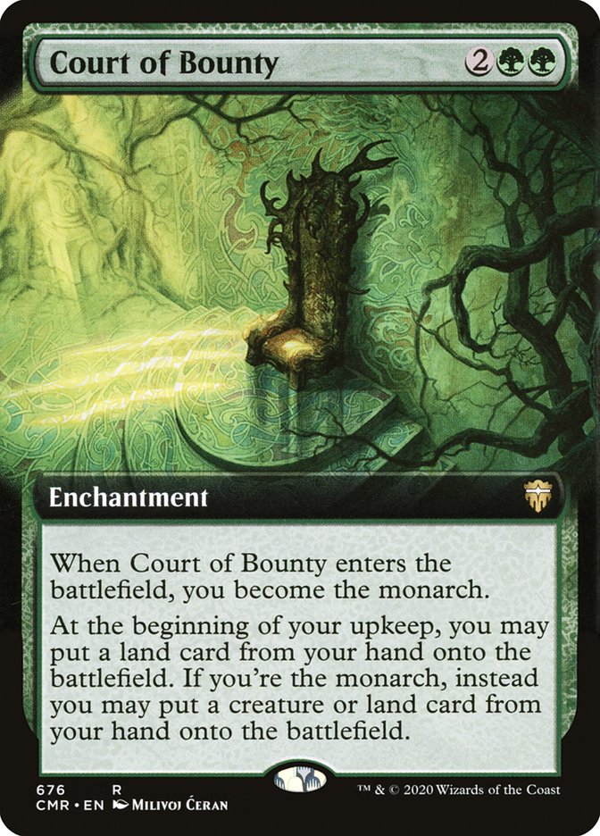 Court of Bounty (Extended Art) [Commander Legends] | Game Master's Emporium (The New GME)