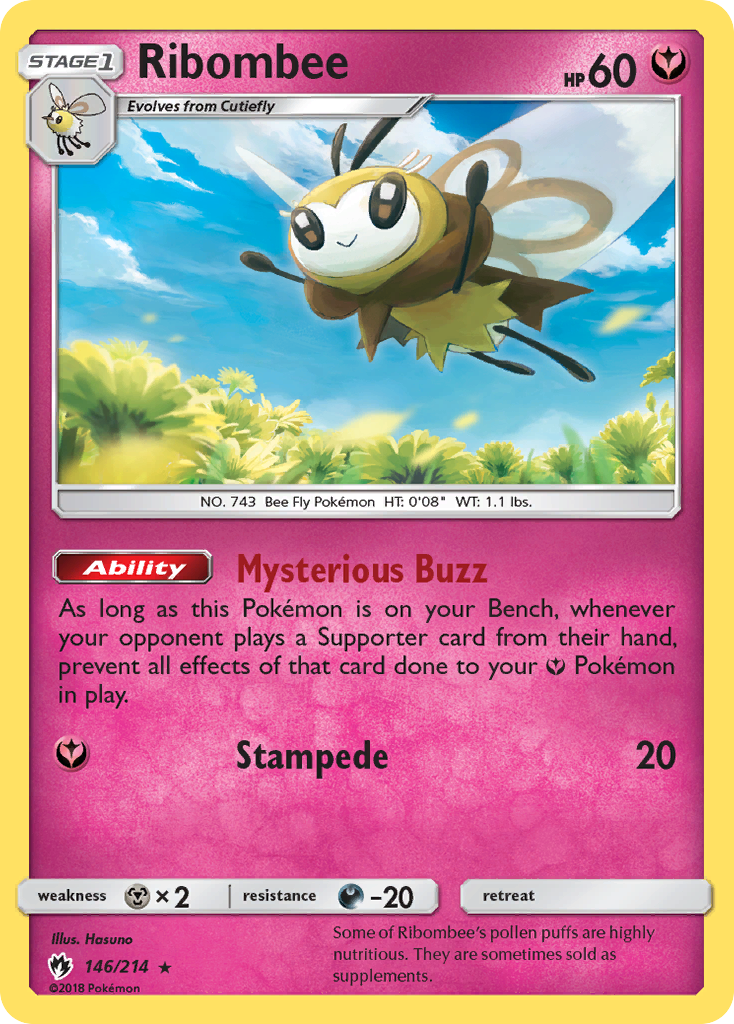 Ribombee (146/214) [Sun & Moon: Lost Thunder] | Game Master's Emporium (The New GME)