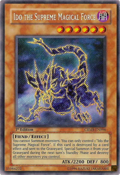 Ido the Supreme Magical Force [CRMS-EN096] Secret Rare | Game Master's Emporium (The New GME)