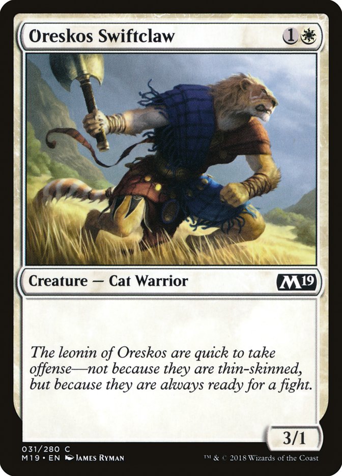 Oreskos Swiftclaw [Core Set 2019] | Game Master's Emporium (The New GME)