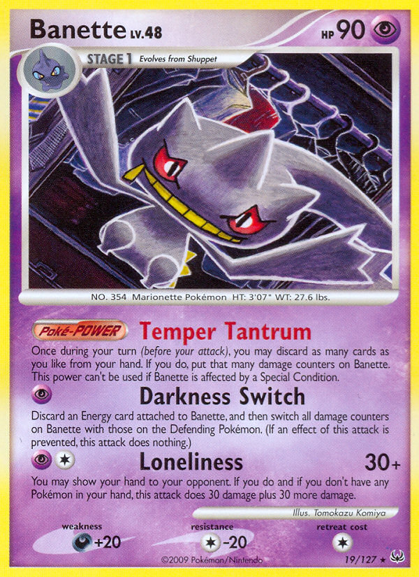 Banette (19/127) [Platinum: Base Set] | Game Master's Emporium (The New GME)