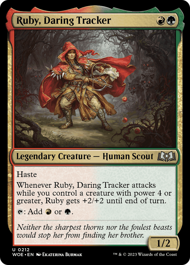 Ruby, Daring Tracker [Wilds of Eldraine] | Game Master's Emporium (The New GME)