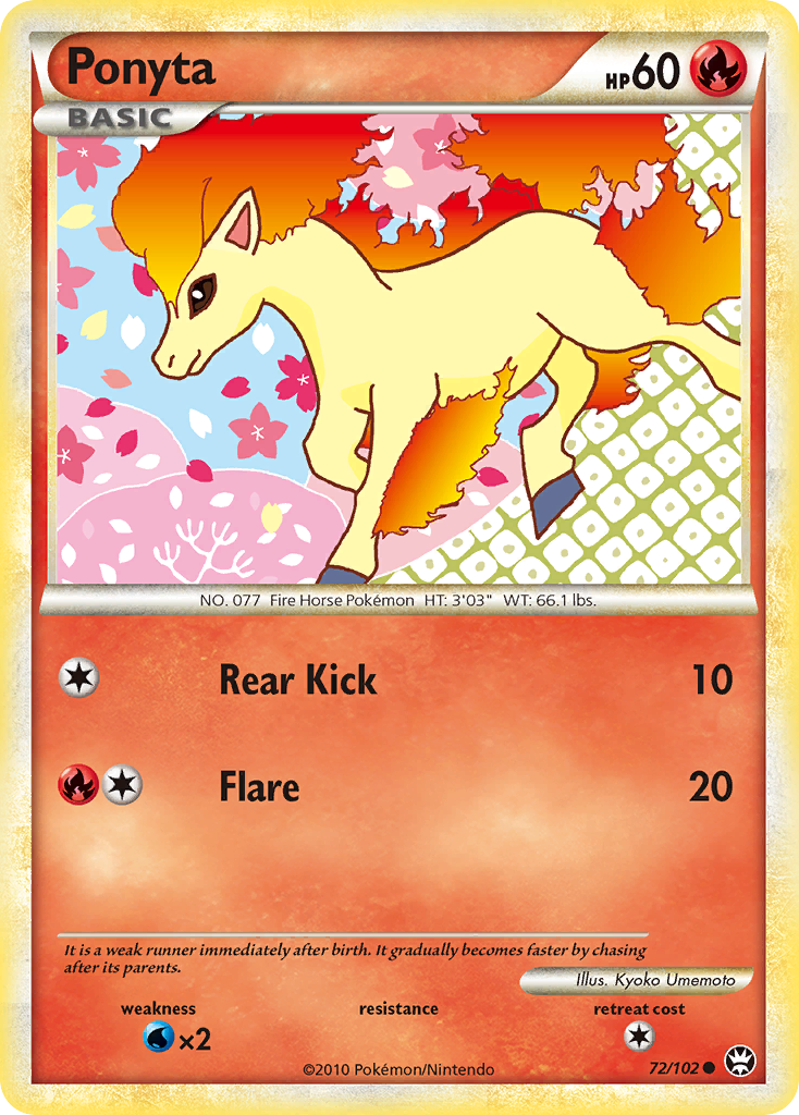 Ponyta (72/102) [HeartGold & SoulSilver: Triumphant] | Game Master's Emporium (The New GME)