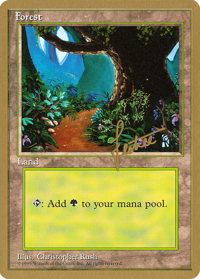 Forest (bl376) (Bertrand Lestree) [Pro Tour Collector Set] | Game Master's Emporium (The New GME)