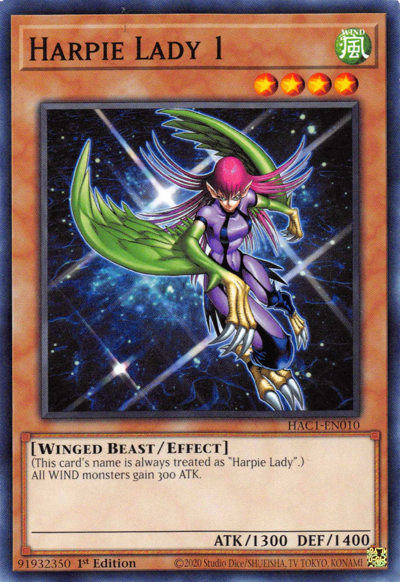 Harpie Lady 1 [HAC1-EN010] Common | Game Master's Emporium (The New GME)