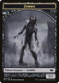 Zombie // Golem Double-Sided Token [Modern Horizons Tokens] | Game Master's Emporium (The New GME)