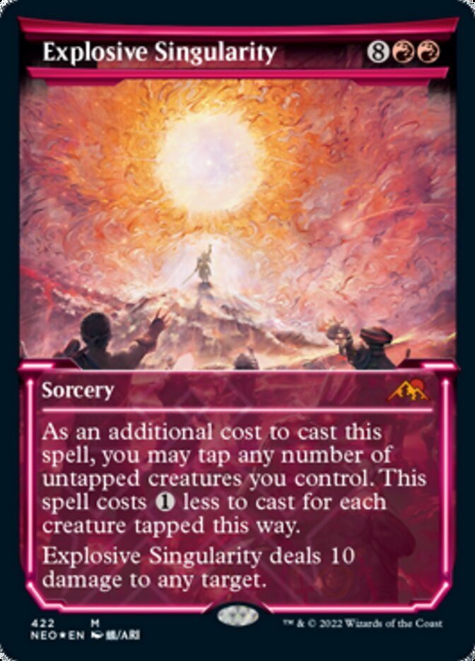 Explosive Singularity (Showcase) (Foil Etched) [Kamigawa: Neon Dynasty] | Game Master's Emporium (The New GME)