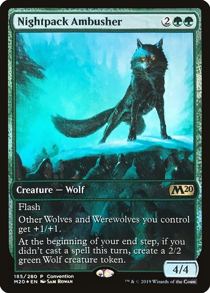 Nightpack Ambusher (Convention) (Full Art) [Core Set 2020 Promos] | Game Master's Emporium (The New GME)