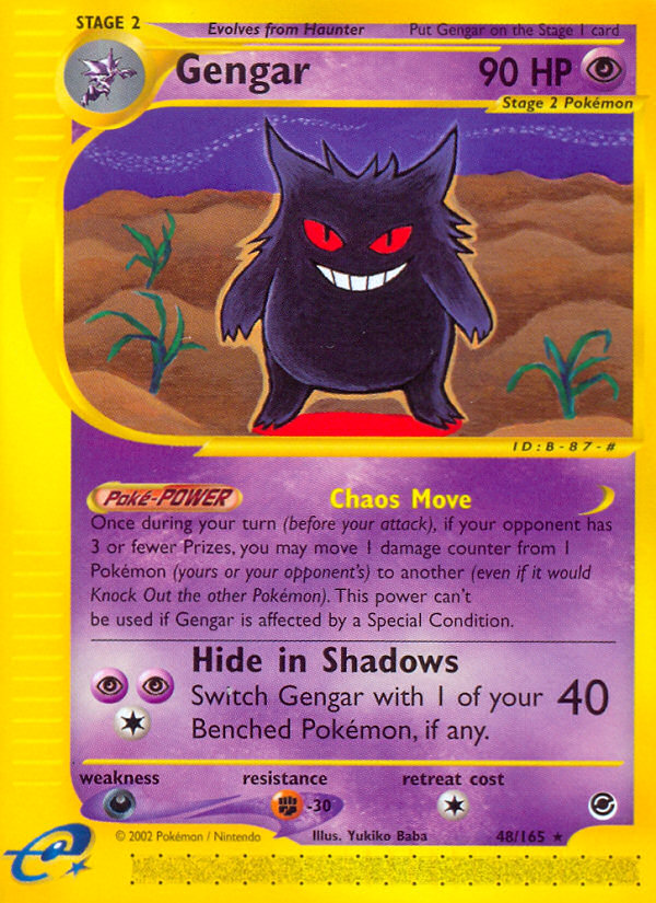 Gengar (48/165) [Expedition: Base Set] | Game Master's Emporium (The New GME)