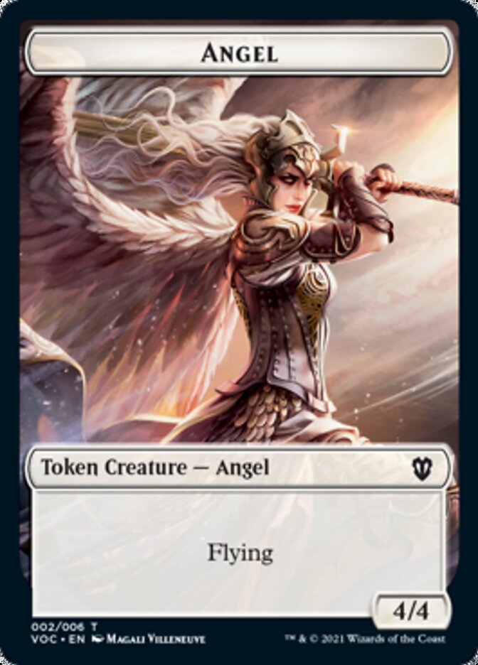 Angel // Clue Double-Sided Token [Innistrad: Crimson Vow Commander Tokens] | Game Master's Emporium (The New GME)