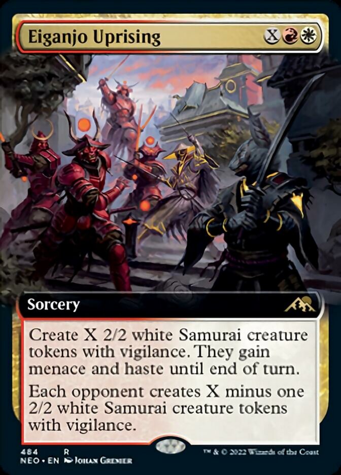 Eiganjo Uprising (Extended Art) [Kamigawa: Neon Dynasty] | Game Master's Emporium (The New GME)